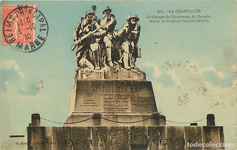 Cartes Postales: France - 51 - Marne - La Champagne - Groupe du Monument de Navarin - Oeuvre da Sculpteur Del Sarte -