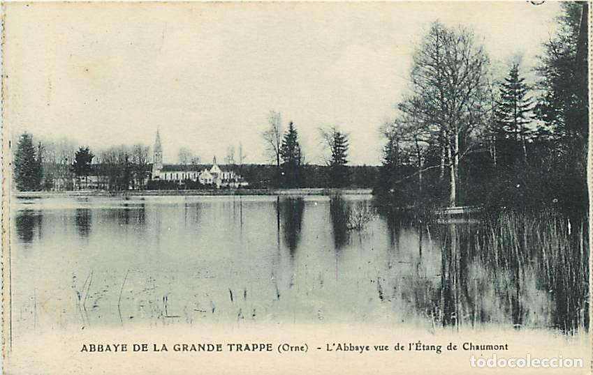 Postcards: France - 61 - Soligny la Trappe - Abbaye de la Grande Trappe - L'Abbaye vue de l'Etang de Chaumont -