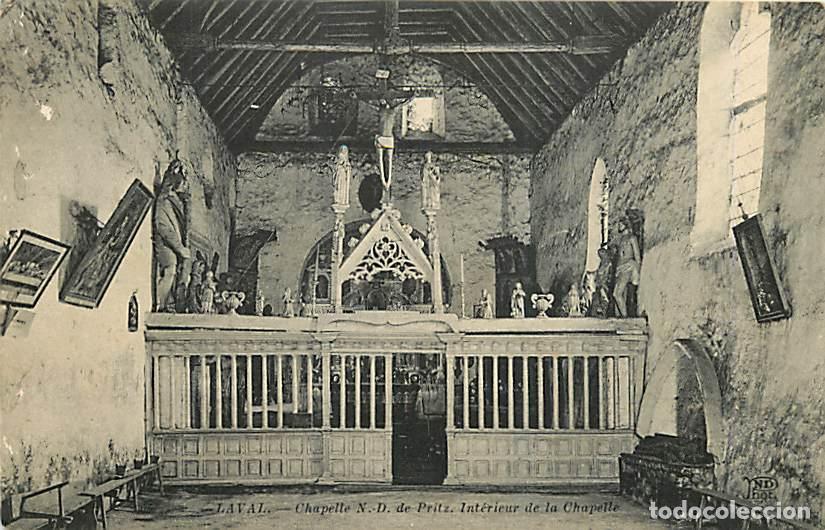 Postales: France - 53 - Laval - Chapelle Notre Dame du Puits - int&eacute;rieur de la Chapelle - CPA - Oblit&eacute;ration r