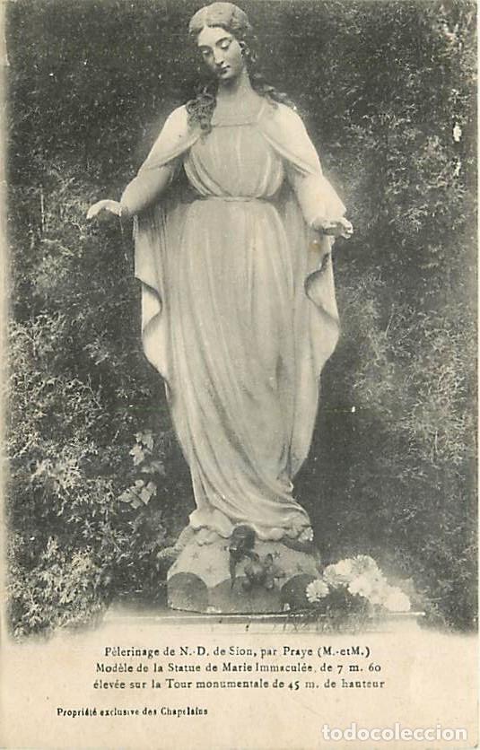 Postales: France - 54 - Vezelise - P&egrave;lerinage de Notre Dame de Sion - Mod&egrave;le de la Statue de Marie Immacul&eacute;e -