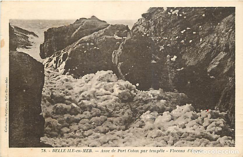 Cartes Postales: France - 56 - Belle Ile en Mer - Anse de Port Coton par temp&ecirc;te - Flocons d'&eacute;cume - CPA - Voir Scans