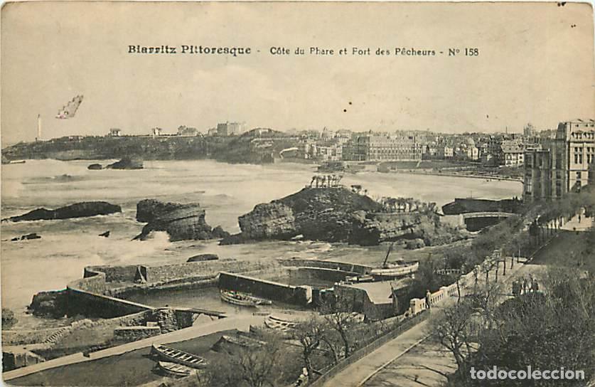 Cartes Postales: France - 64 - Biarritz - C&ocirc;te du Phare et Fort des P&ecirc;cheurs - CPA - Voyag&eacute;e en 1921 - Voir Scans Rec