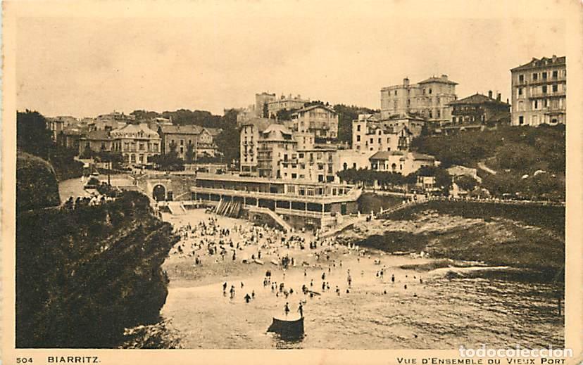 Postales: France - 64 - Biarritz - Vue d'Ensemble du vieux Port - Carte venant d'un carnet - CPA - Voir Scans