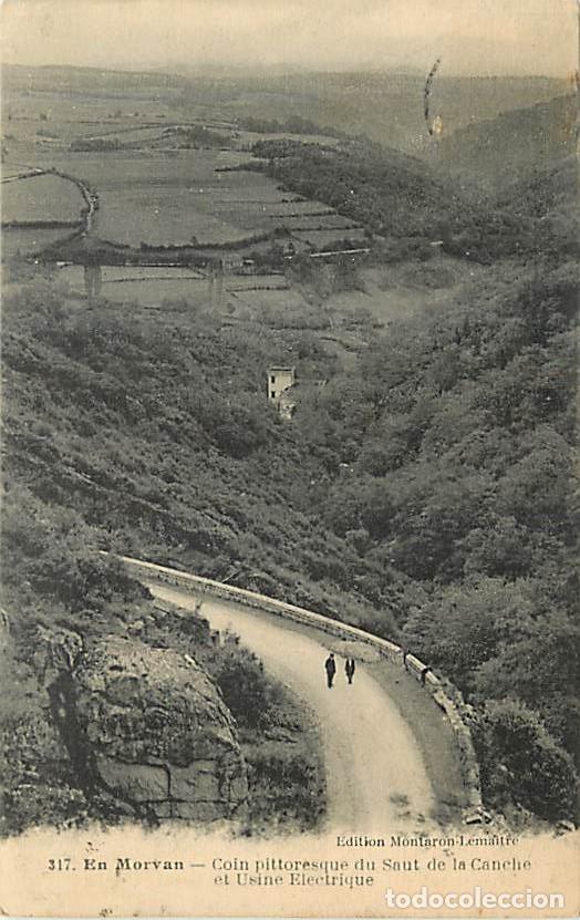 Postales: France - 58 - Ni&egrave;vre - oin pittoresque du Saut de la Canche et Usine electrique - CPA - Voir Scans R
