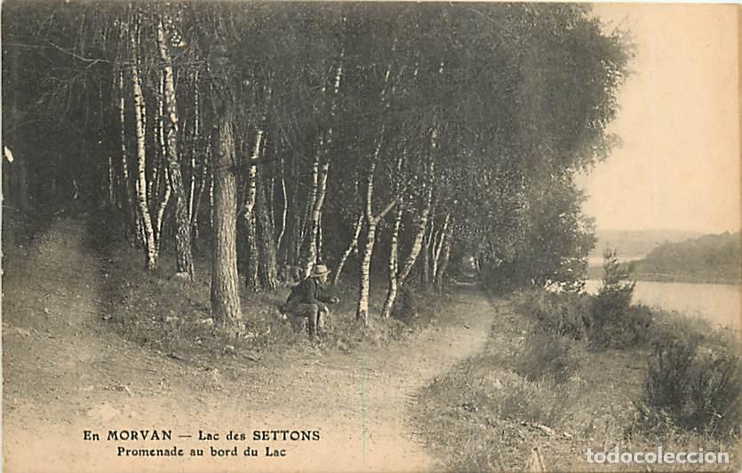 Postales: France - 58 - Les Settons - Lac des Settons - Promenade au bord du Lac - Anim&eacute;e - CPA - Voir Scans R