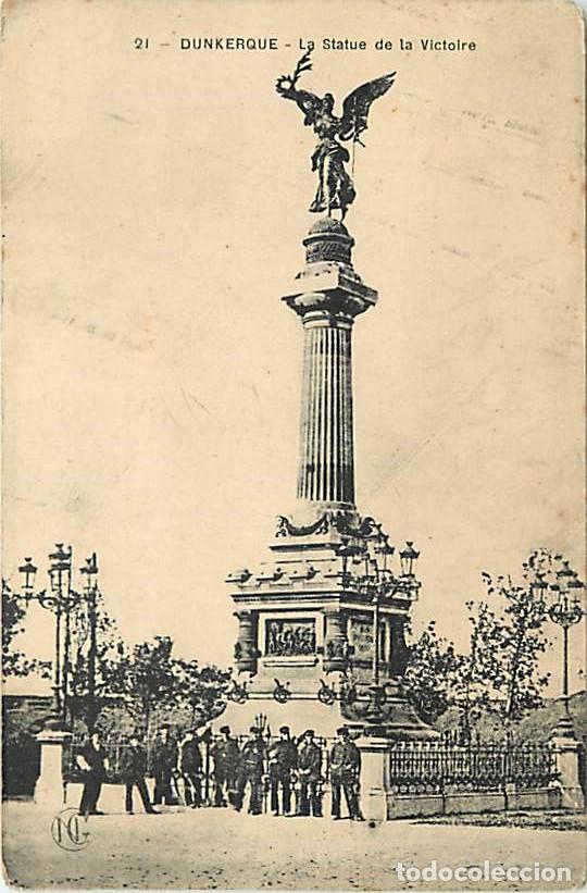 Postkarten: France - 59 - Dunkerque - Statue de la Victoire - Monument comm&eacute;moratif du si&egrave;ge de 1793 - Anim&eacute;e -