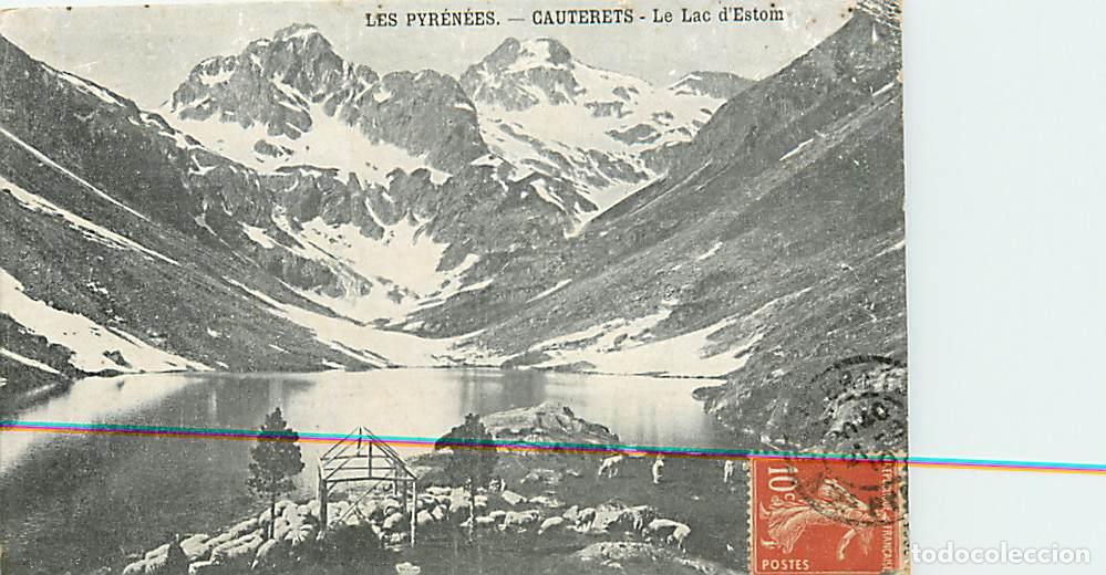 Postkarten: France - 65 - Cauterets - Le Lac d'Estom - Correspondance - CPA - Oblit&eacute;ration ronde de 1910 - Voir