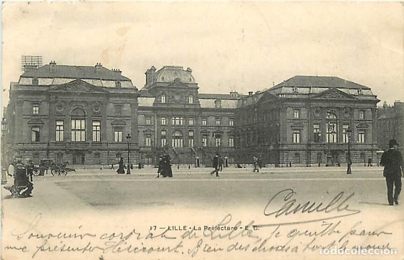 Postkarten: France - 59 - Lille - La Pr&eacute;fecture - Anim&eacute;e - CPA - Oblit&eacute;ration ronde de 1904 - Voir Scans Recto-V