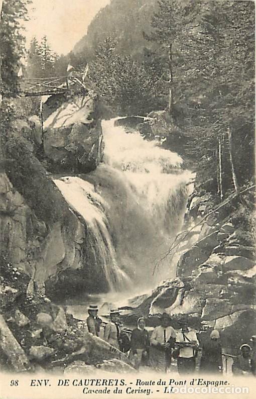 Postkarten: France - 65 - Hautes Pyr&eacute;n&eacute;es - Route du Pont d'Espagne - Cascade du Cerisey - Anim&eacute;e - CPA - Voir S