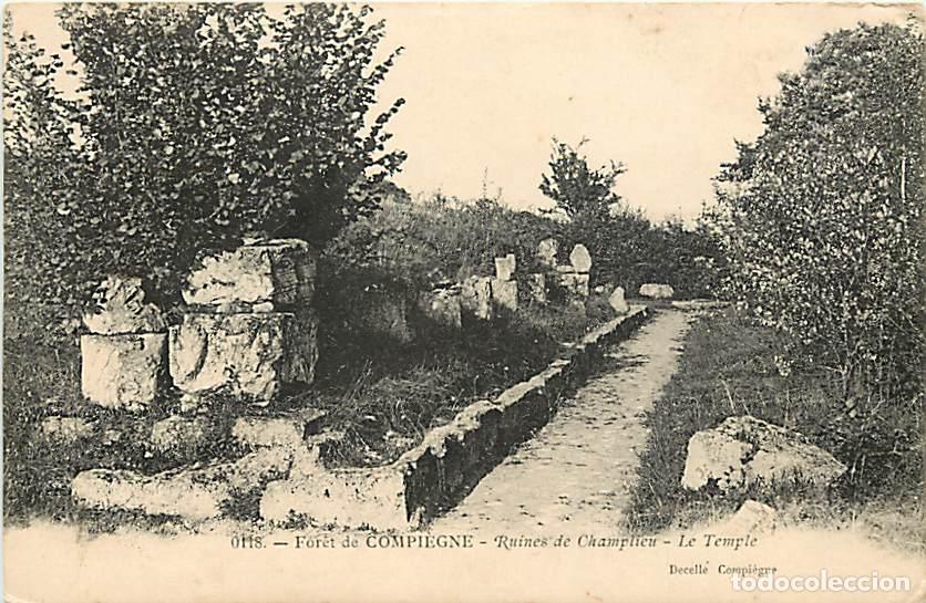 Postkarten: France - 60 - Compi&egrave;gne - Foret de Compi&egrave;gne - Runies de Champlieu - Le Temple - CPA - Voyag&eacute;e en 19