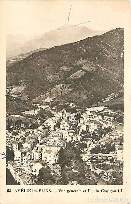 Postkarten: France - 66 - Am&eacute;lie les Bains - Vue g&eacute;n&eacute;rale et Pic du Canigou - Correspondance - CPA - Voir Scans
