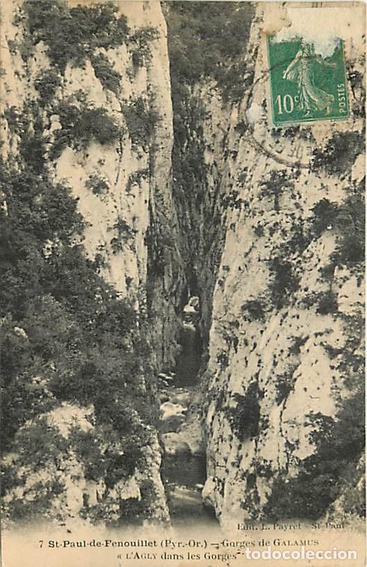 Postkarten: France - 66 - Saint Paul de Fenouillet - Gorges de Galamus - L'Agly dans les Gorges - Correspondance