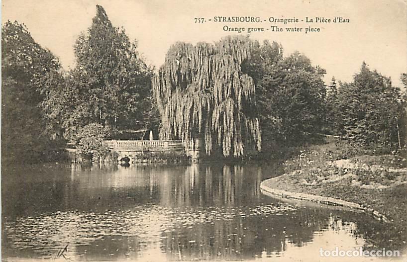 Postkarten: France - 67 - Strasbourg - Orangerie - La Pi&egrave;ce d'Eau - CPA - Oblit&eacute;ration ronde de 1922 - Voir Scan