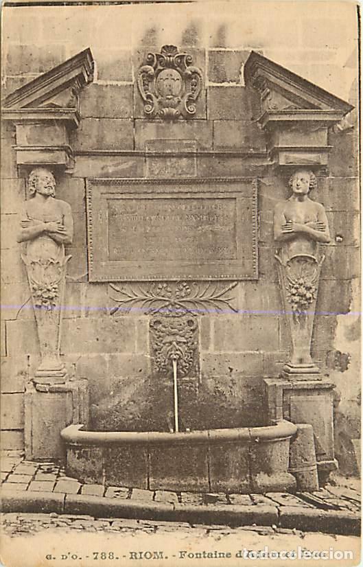 Postkarten: France - 63 - Riom - Fontaine d'Adam et Eve - Art Religieux - CPA - Voir Scans Recto-Verso
