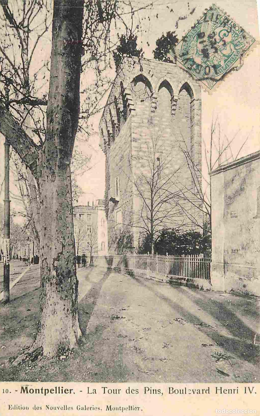 Postkarten: France - 34 - Montpellier - La Tour des Pins - Boulevard Henri IV - CPA - Oblit&eacute;ration ferroviaire L