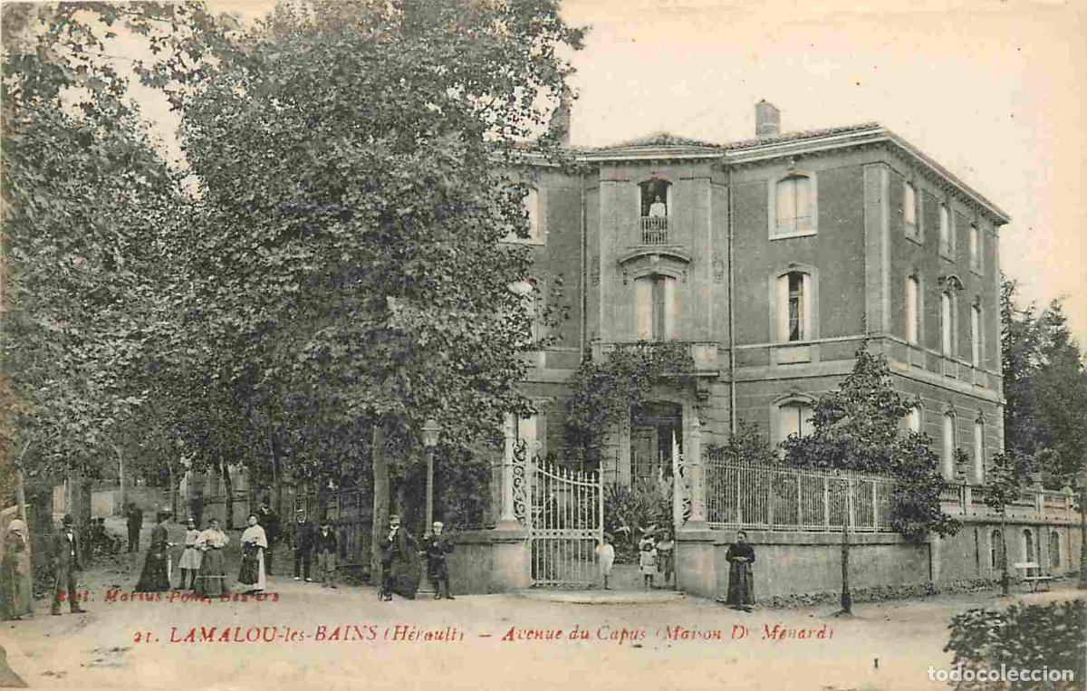 Postkarten: France - 34 - Lamalou les Bains - Avenue du Capus - Maison du Docteur Menard - Anim&eacute;e - CPA - Voir S