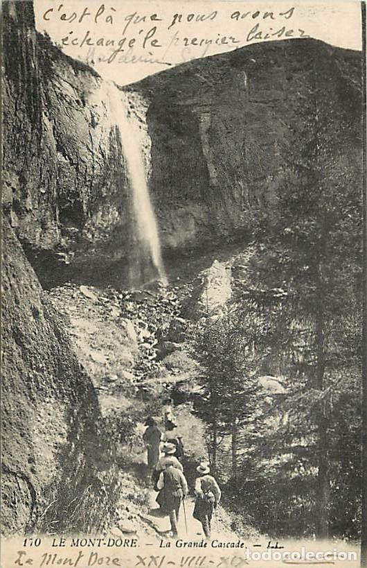 Cartes Postales: France - 63 - Le Mont Dore - La Grande Cascade - Anim&eacute;e - Correspondance - CPA - Voir Scans Recto-Ve