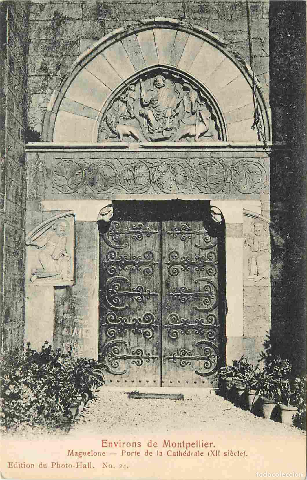 Cartoline: France - 34 - Maguelone - Porte de la Cath&eacute;drale - Correspondance - CPA - Voyag&eacute;e en 1912 - Voir Sca