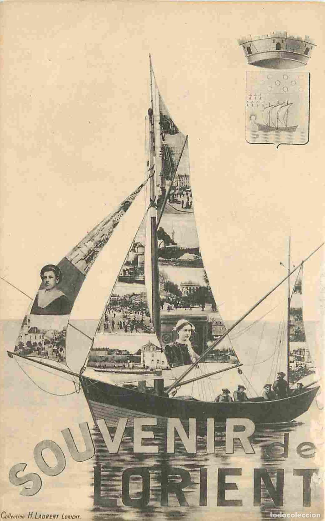 Cartoline: France - 56 - Lorient - Multivues - Correspondance - CPA - Voyag&eacute;e en 1917 - Voir Scans Recto-Verso