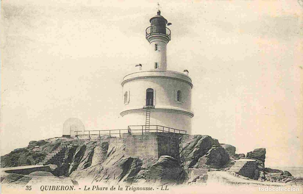 Postkarten: France - 56 - Presqu'Ile de Quiberon - Le Phare de la Teignousse - Correspondance - CPA - Oblit&eacute;rati