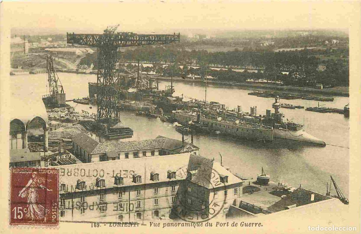 Postkarten: France - 56 - Lorient - Vue panoramique du Port de Guerre - Bateaux - CPA - Oblit&eacute;ration ronde de 19