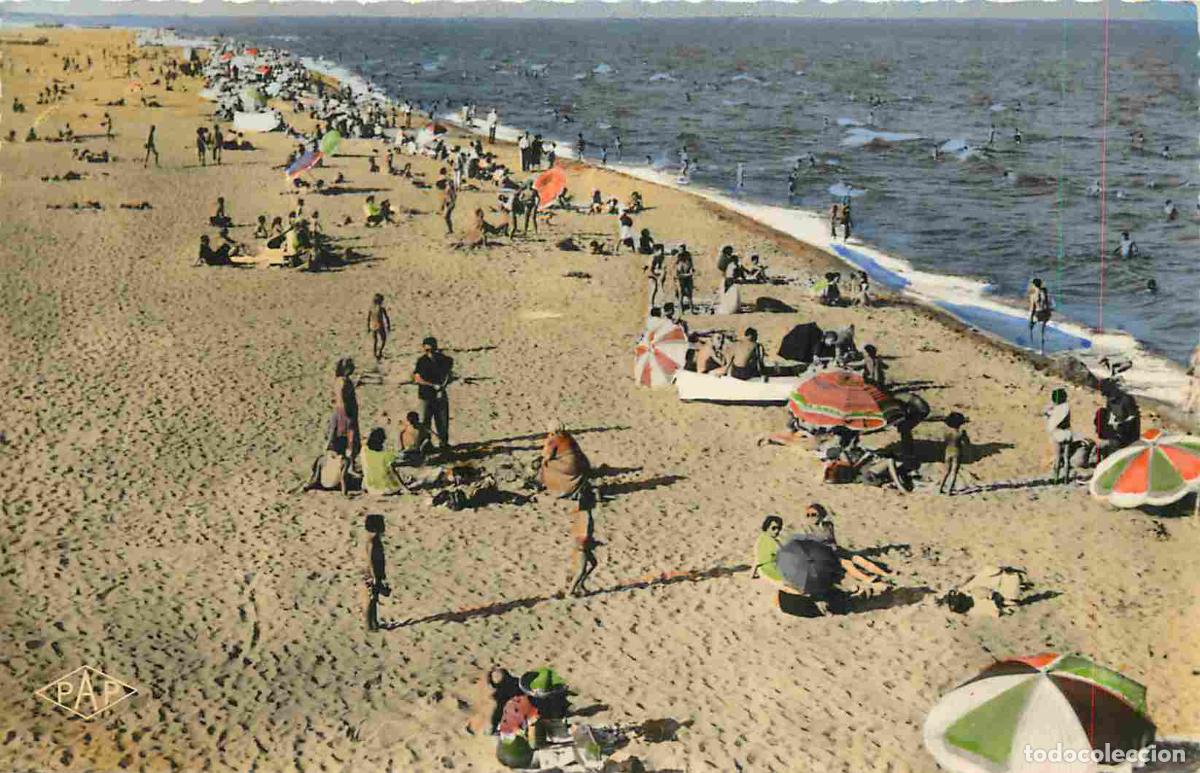 Postcards: France - 66 - Canet Plage - Vue G&eacute;n&eacute;rale de la Plage - Anim&eacute;e - Coloris&eacute;e - Mention Photographie v&eacute;r