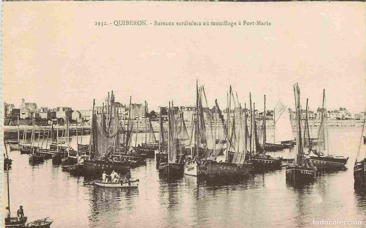 Postcards: France - 56 - Presqu'Ile de Quiberon - Bateaux sardiniers au mouillage &agrave; Port-Maria - CPA - Voir Sca