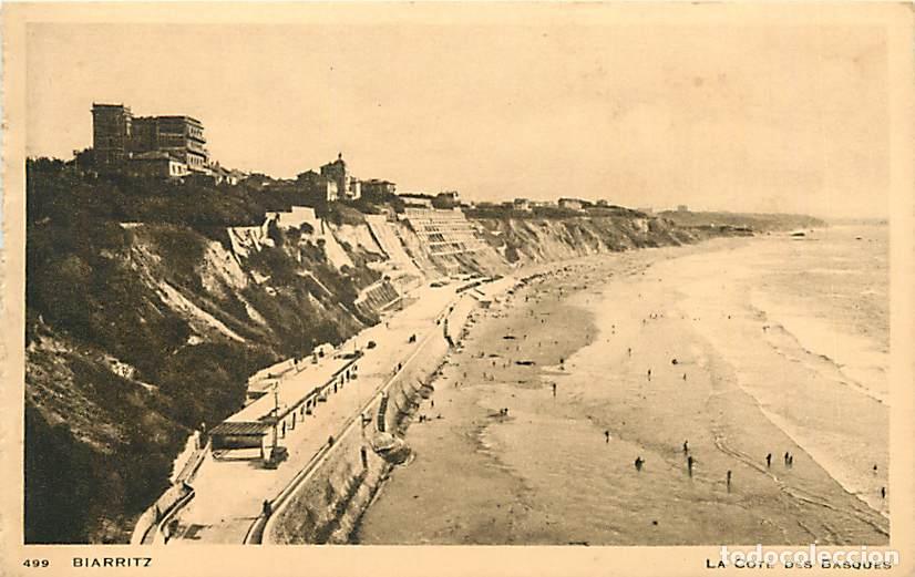 Postcards: France - 64 - Biarritz - La Cote des Basques - Carte venant d'un carnet - CPA - Voir Scans Recto-Ver