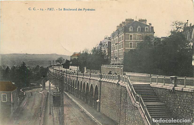 Postcards: France - 64 - Pau - Le Boulevard des Pyr&eacute;n&eacute;es - CPA - Oblit&eacute;ration ronde de 1908 - Voir Scans Recto-