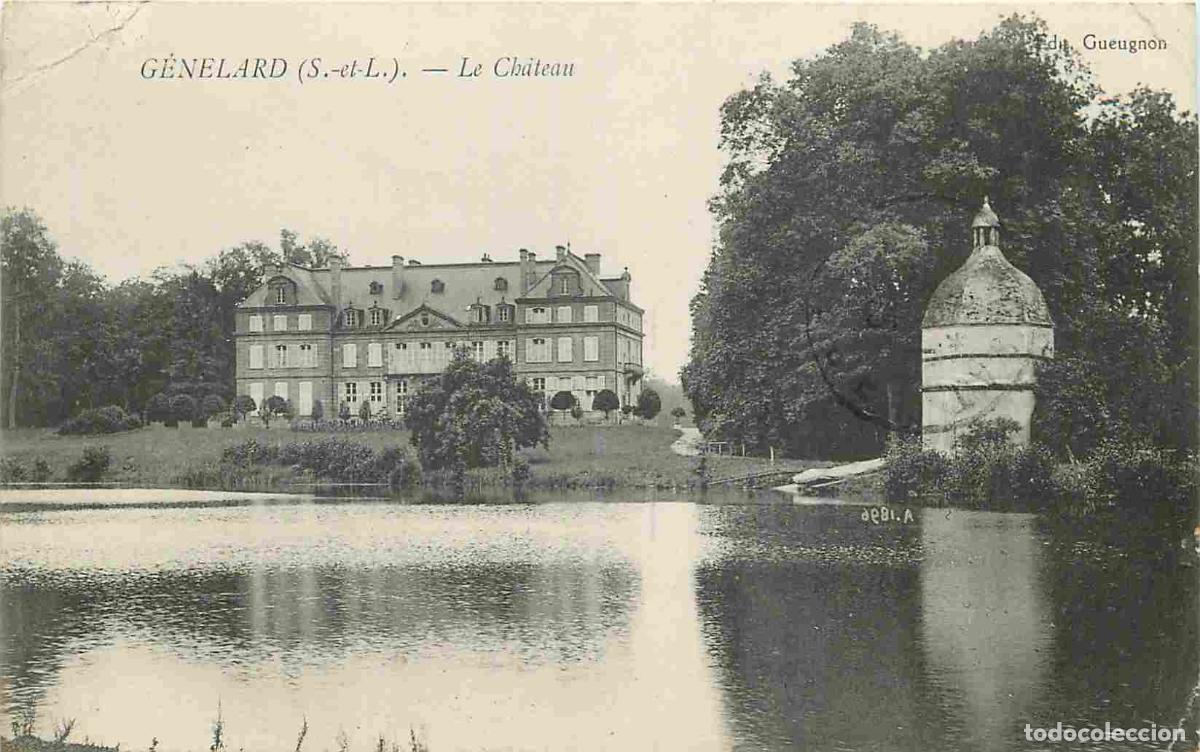 Postais: France - 71 - G&eacute;nelard - Le Ch&acirc;teau - CPA - Oblit&eacute;ration ronde de 1914 - Etat pli visible - Voir Sca