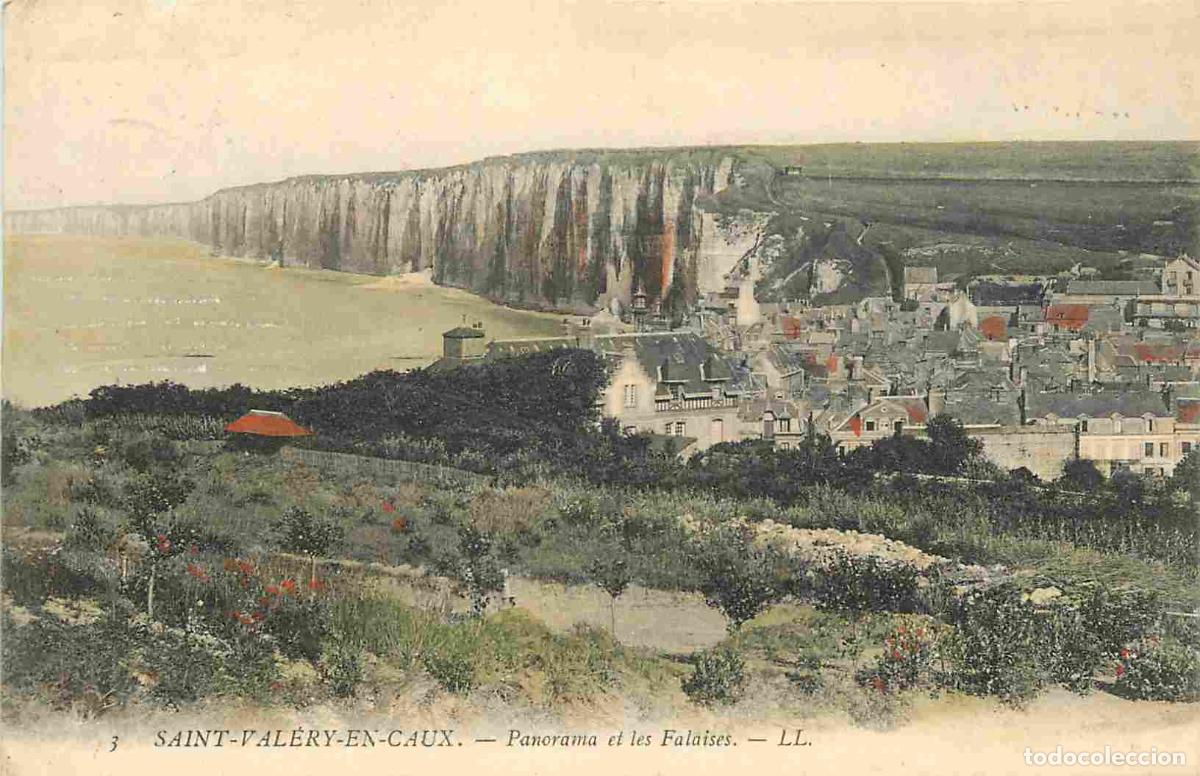 Postales: France - 76 - Saint Val&eacute;ry en Caux - Panorama et les Falaises - Coloris&eacute;e - CPA - Voir Scans Recto-V