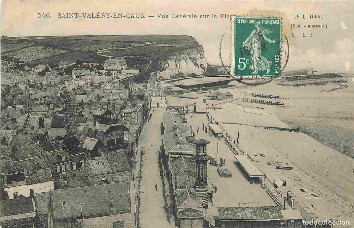 Postales: France - 76 - Saint Val&eacute;ry en Caux - Vue G&eacute;n&eacute;rale sur la Plage et le Littoral - CPA - Voir Scans Rec