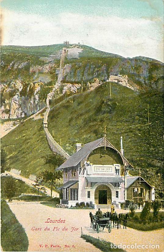 Postales: France - 65 - Lourdes - Gare du Pic du Jer - Coloris&eacute;e - CPA - Voir Scans Recto-Verso