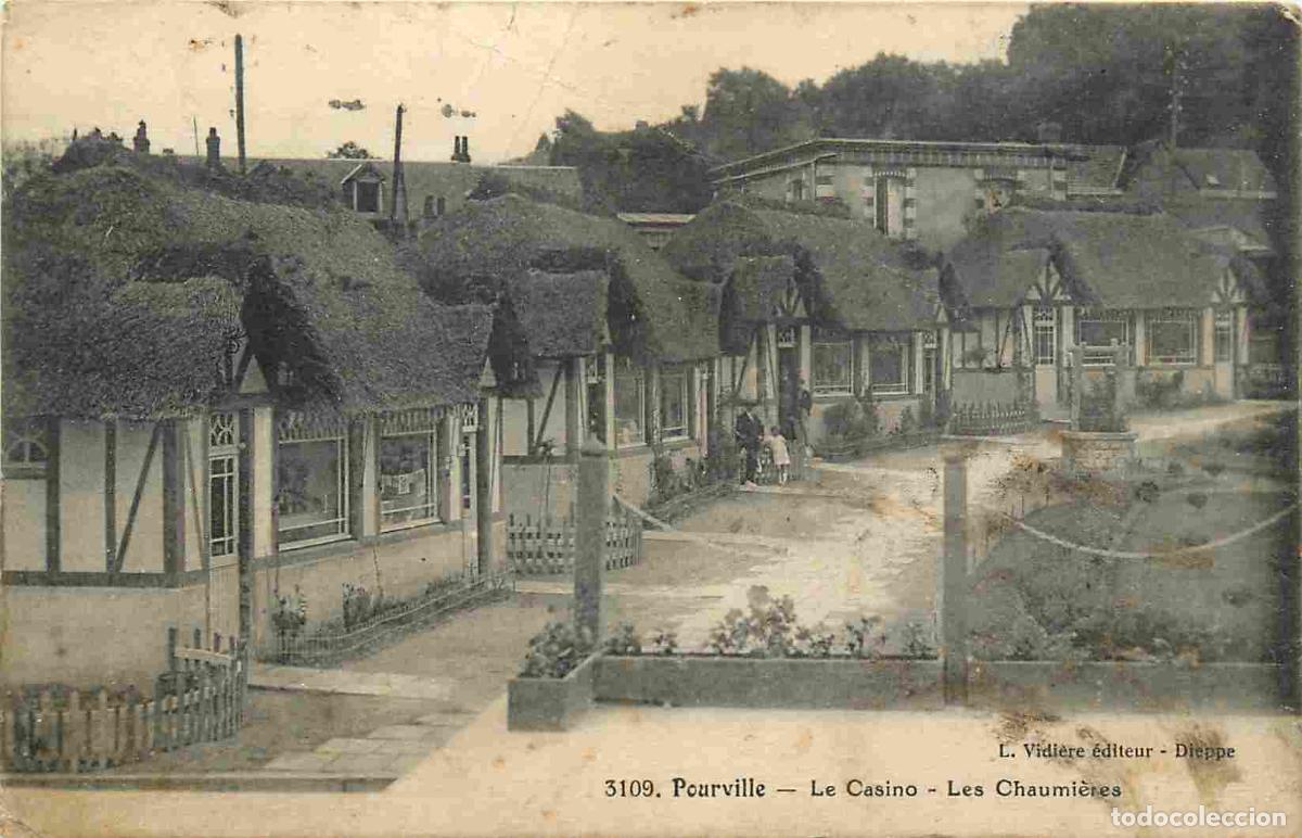 Postales: France - 76 - Pourville sur Mer - Le Casino - Les Chaumi&egrave;res - Anim&eacute;e - CPA - Voir Scans Recto-Verso