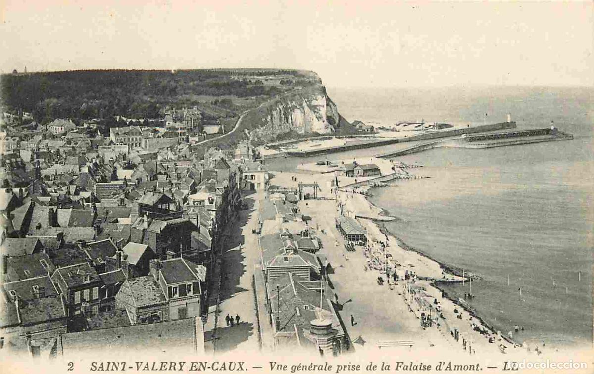 Postales: France - 76 - Saint Val&eacute;ry en Caux - Vue g&eacute;n&eacute;rale prise de la Falaise d'Amont - CPA - Voir Scans Rec