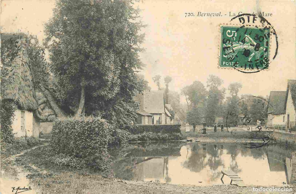 Postais: France - 76 - Berneval - La Grande Mare - Anim&eacute;e - CPA - Oblit&eacute;ration ronde de 1908 - Voir Scans Rec