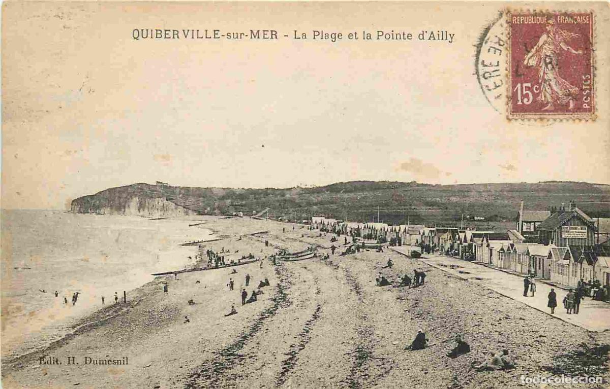 Postais: France - 76 - Quiberville sur Mer - La Plage et la Pointe d'Ailly - Anim&eacute;e - CPA - Voir Scans Recto-