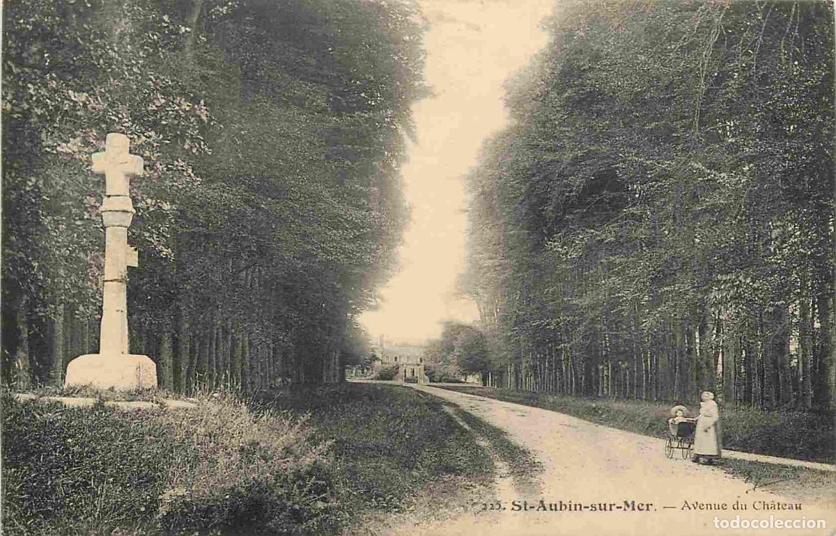 Postais: France - 76 - Saint Aubin sur Mer - Avenue du Ch&acirc;teau - Anim&eacute;e - CPA - Voir Scans Recto-Verso