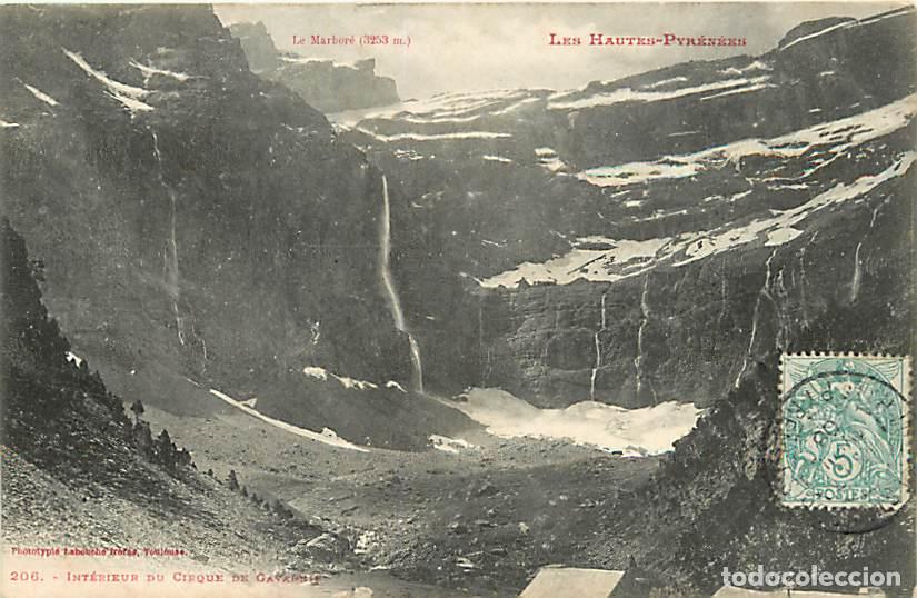 Postais: France - 65 - Gavarnie - int&eacute;rieur du Cirque de Gavarnie - CPA - Oblit&eacute;ration ronde de 1906 - Voir S