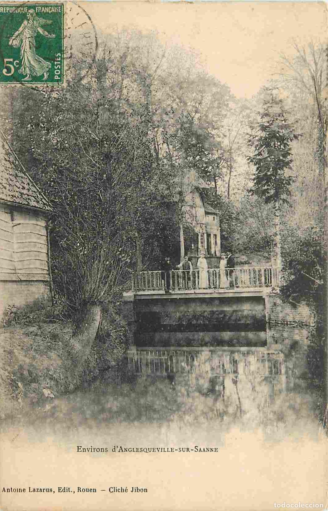 Postais: France - 76 - Seine Maritime - Environs d'Anglesqueville sur Saane - Anim&eacute;e - CPA - Oblit&eacute;ration ron