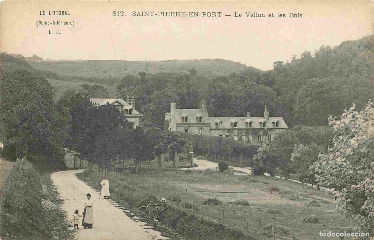Postais: France - 76 - Saint Pierre en Port - Le Vallon et les Bois - Anim&eacute;e - CPA - Etat abim&eacute;e au verso - V