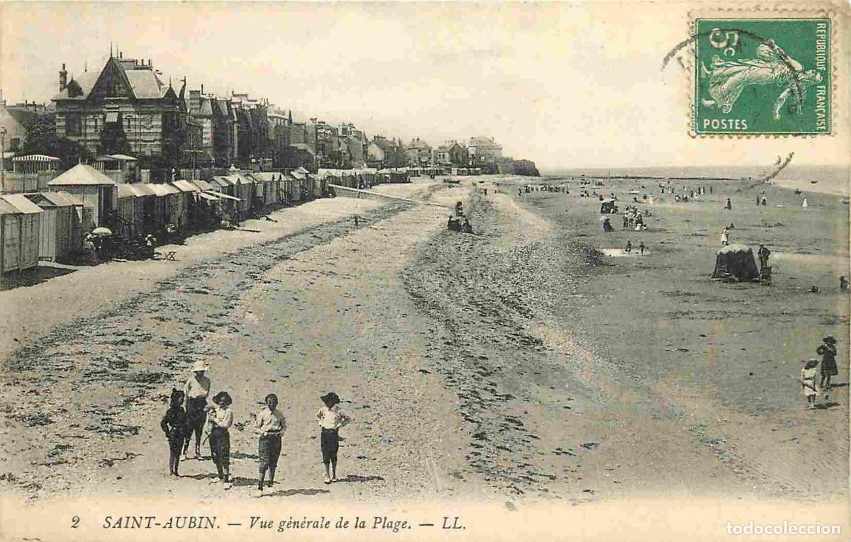 Postais: France - 62 - Saint Aubin sur Mer - Vue G&eacute;n&eacute;rale de la Plage - Anim&eacute;e - CPA - Voyag&eacute;e en 1913 - Voir