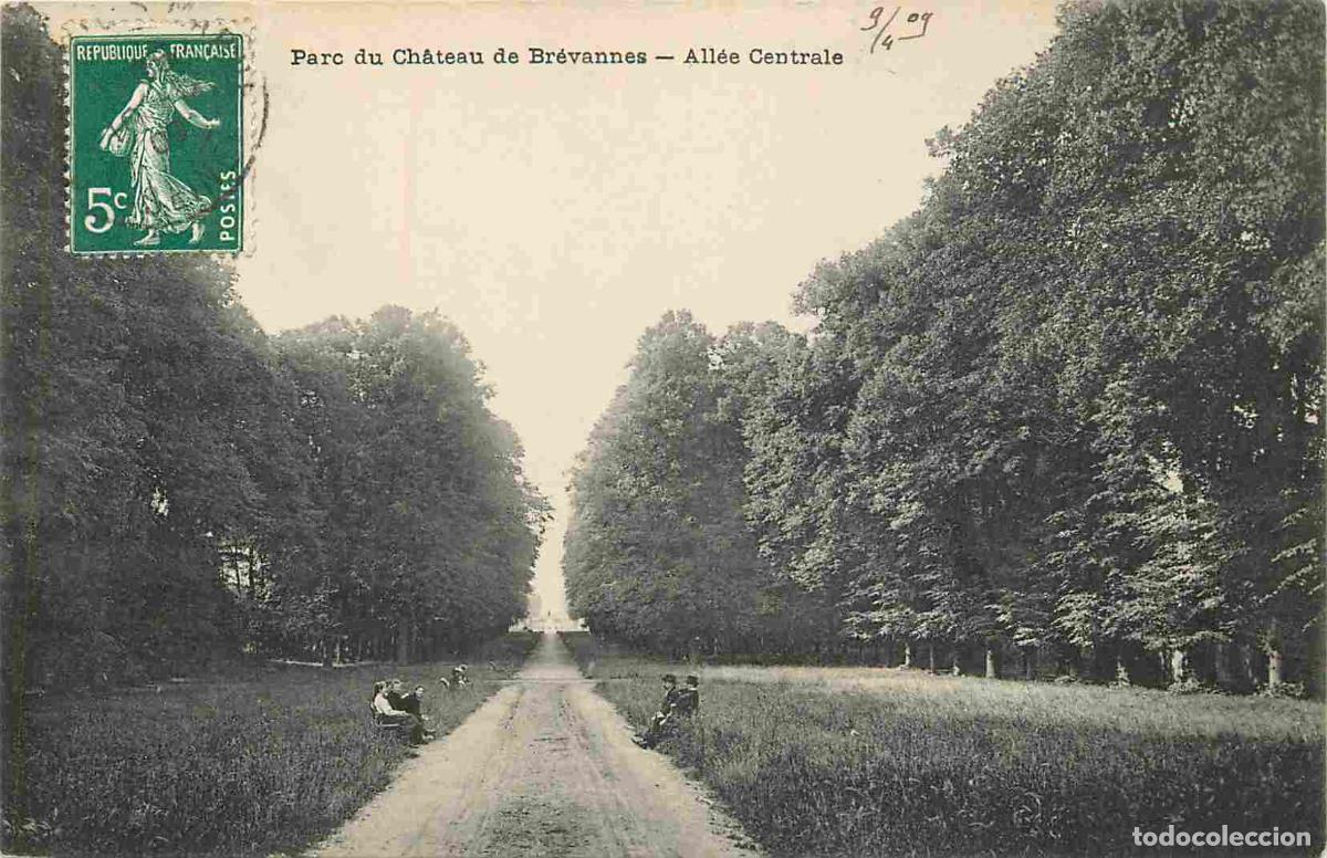 Postales: France - 94 - Limeil Brevannes - Parc du Ch&acirc;teau de Br&eacute;vannes - All&eacute;e Centrale - Anim&eacute;e - CPA - Obli