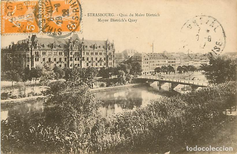 Postales: France - 67 - Strasbourg - Quai du Maire Dietrich - Correspondance - CPA - Oblit&eacute;ration ronde de 192