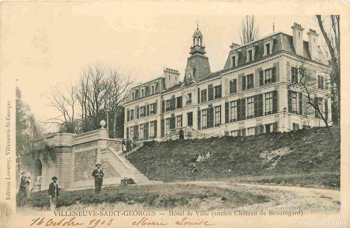 Cartoline: France - 94 - Villeneuve Saint Georges - Hotel de Ville - Ancien Ch&acirc;teau de Beauregard - Anim&eacute;e - Pr