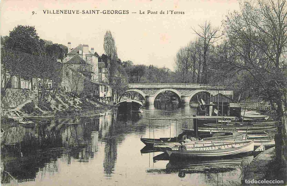 Cartes Postales: France - 94 - Villeneuve Saint Georges - Le Pont de l'Yerres - Correspondance - CPA - Oblit&eacute;ration r