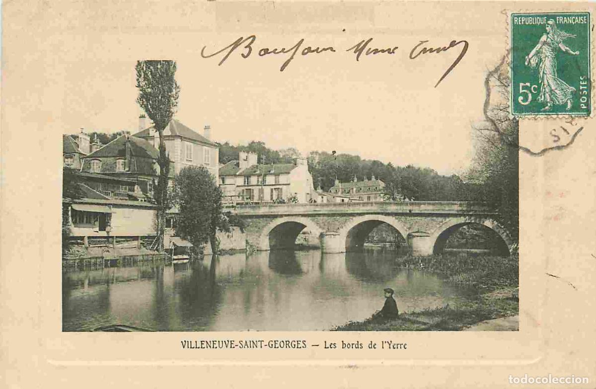 Cartes Postales: France - 94 - Villeneuve Saint Georges - Les bords de l'Yerres - Anim&eacute;e - CPA - Voir Scans Recto-Ver