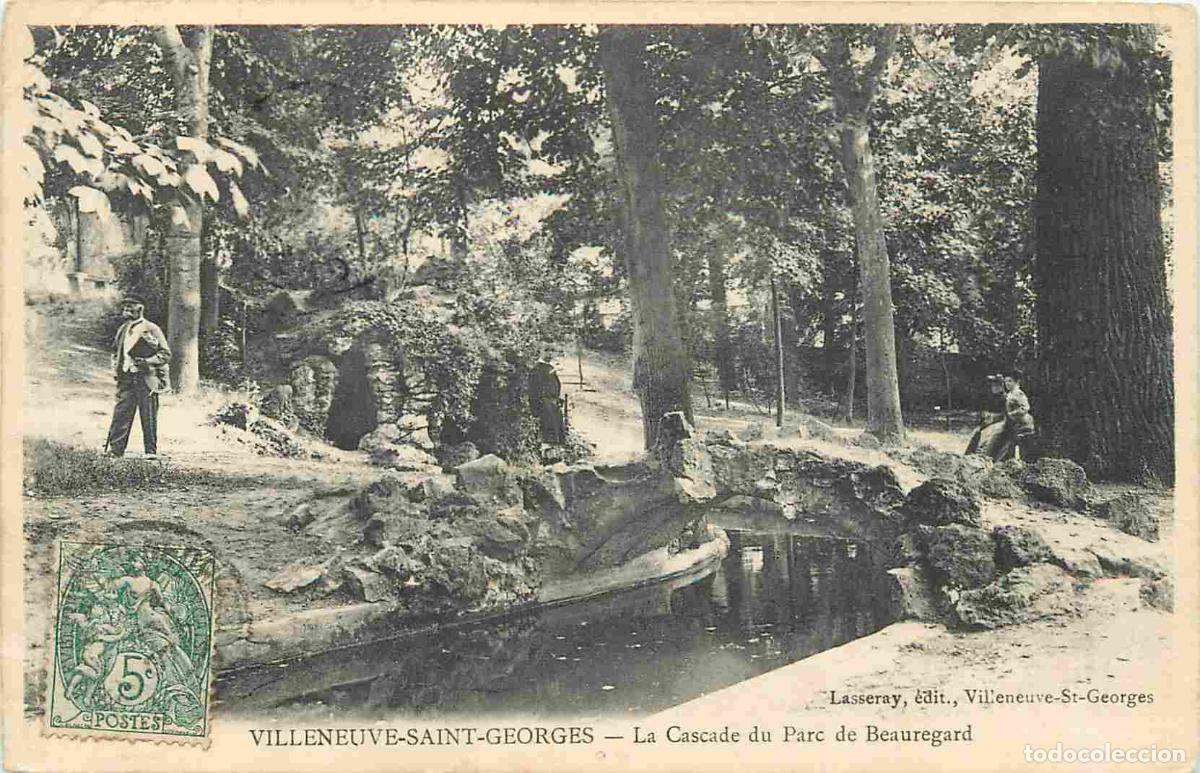 Postais: France - 94 - Villeneuve Saint Georges - La Cascade du Parc de Beauregard - Anim&eacute;e - CPA - Oblit&eacute;rat