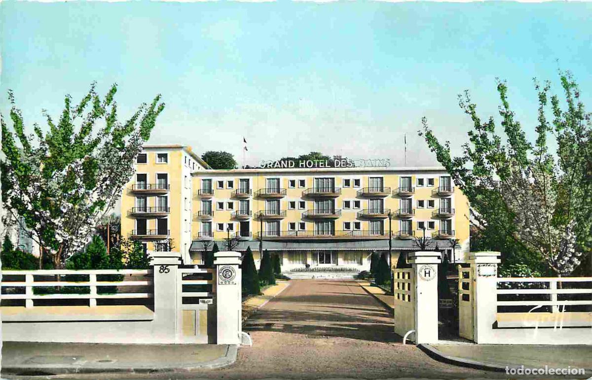 Postais: France - 95 - Enghien les Bains - Grand H&ocirc;tel des Bains - Correspondance - Coloris&eacute;e - Mention Photo