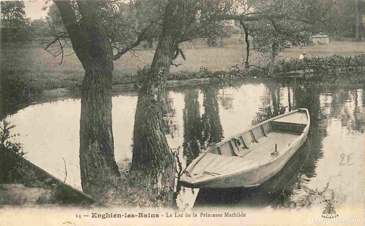 Postkarten: France - 95 - Enghien les Bains - Le Lac de la Princesse Mathilde - Anim&eacute;e - CPA - Oblit&eacute;ration rond